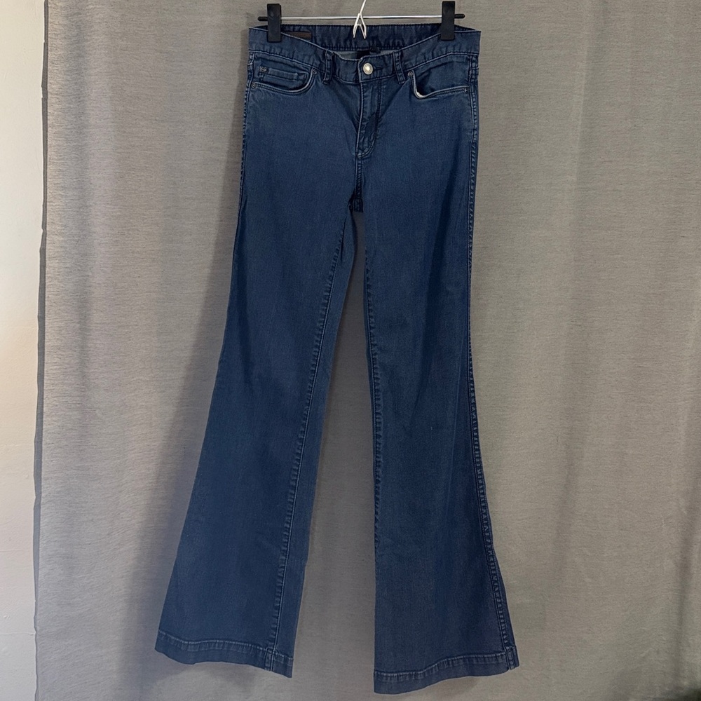 Club Monaco Flare Dark Wash Low Rise Jeans Womens Size 28